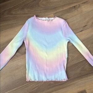 Pastel Tie-Dye Long Sleeve Top